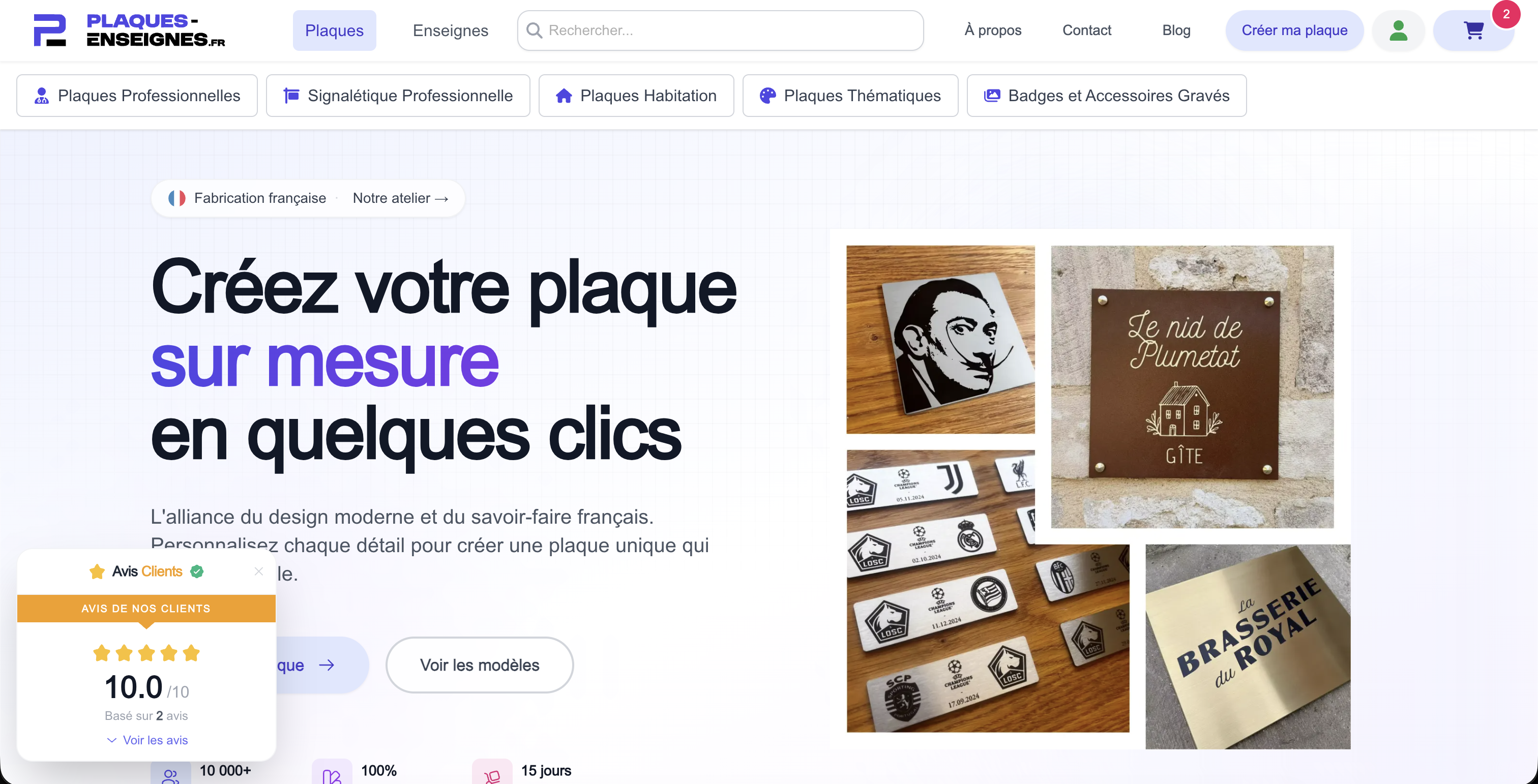 Plaques Enseignes — Product catalogue